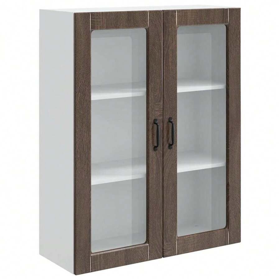 vidaXL Armadio da cucina Kalmar Chêne brun 80 x 31 x 100 cm - Castano - Visualizzare 1