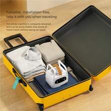 便携式干衣机，升级版紧凑型干衣机，迷你快速烘干机，带可调节定时器和防皱加热功能，适合旅行 - 彩色 - 查看 8