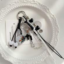 Creative New Bag Pendant, Personalized Woven Backpack Charm, Cross Shaped Phone Chain Keychain - Holiday Gift, Birthday Gift, Perfect Gift - Multicolor - View 3