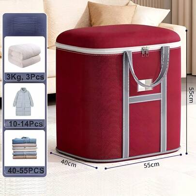 TendenciaCaja De Almacenamiento Plegable De Ropa Gran Capacidad 72 L 55*55*40cm-rojoCalidad premium