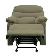 ccSilla reclinable sofá Individual Manual Transpirable Silla Suave para Sala de Estar Asiento de salón de Cine en casa tapizado cómodo reposapiés Silla reclinable para recepción Dormitorio oficnn - Microfibra Sage - Ver 3