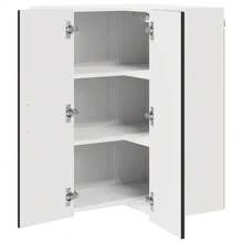 vidaXL Armoire de cuisine Noir 57 x 57 x 80 cm Bois d'ingénierie - Noir - Voir 5