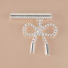 1pc Metal Fashion Twist Twine Style Bowknot Watchband Charm Decorative Ring,Cute Bow Silicone Watch Strap Accessories,Compatible With Apple Watch Band 38mm 40mm 41mm 42mm 44mm 45mm 46mm 49mm