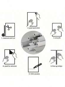 A Roll Of Wallpaper With Gray Wood Grain And Blue-Brown Wood Grain Patterns, Easy To Peel And Stick. It Is Suitable For Accent Wall Decoration In Bedroom, Study And Living Room, As Well As The Renovation Of Cabinets, Tabletops And Countertops. Multiple Sizes Are Available And Can Be Freely Spliced. - Grey - View 11