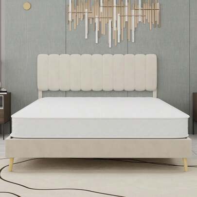 Breathable 3D Mattress, Individually Wrapped, Silent, Anti-Interference, Soft Yet Firm, Dual Support, Ideal For The Back, Dimensions: 140 X 200 Cm, Thickness: 23 Cm, White