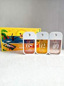 Bộ 3 món - Hộp đựng thẻ di động, chai xịt nước hoa 45ml, hương hoa tươi mát, lưu hương lâu, có thể nạp lại, tiện lợi mang theo, lăn khử mùi unisex, nước hoa du lịch, nước hoa mini bỏ túi, phù hợp mọi mùa, hương thơm lâu dài, có thể thay thế nước hoa nữ của các thương hiệu nổi tiếng, 3 lựa chọn mùi hương khác nhau. - Nhiều màu - Xem 5