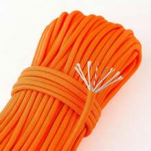 TendenciaJuego De Cuerdas Paracaídas 650lbs 9hebras 4mm 31m Con Clips NaranjaCalidad premium - 1 - Ver 3