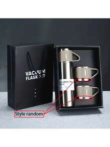 Bộ 3 bình giữ nhiệt bằng thép không gỉ, kèm hộp quà, bình nước nóng hai lớp chống rò rỉ, giữ ấm/lạnh trong nhiều giờ, thích hợp cho đạp xe, du lịch bụi, văn phòng, ô tô, trường học, tiệc tùng, cắm trại, v.v. - Nhiều màu - Xem 6