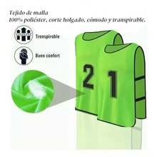 mhjChalecos de Práctica con Números 12 Pinnies Adulto/Juvenil para Fútbol Baloncesto y Deportes Camisetas de Equipo Chalecos de Malla y Equipo de Entrenamientosleeping Bags - 219162316 - Ver 5