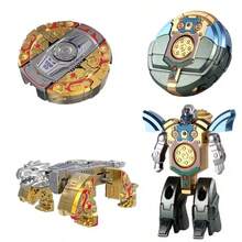 6 PCS Transformable Fidget Spinners For Kids Party Favor, Deformable Robot Spinner Fidget Toys, Fingertip Gyros Stress Relief Sensory Toy Stocking Stuffers Bulk Gifts Kids Classroom Prizes - 彩色 - 查看 6