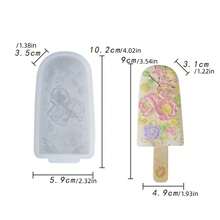 Floral Ice Cream Mold, Creative Ice Cream Mold (Suitable For Scenic Spots), Homemade Ice Pop And Ice Cream Silicone Mold - White - View 2