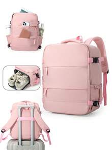 Myco 40x30x20厘米真空压缩背包，符合瑞安航空登机行李尺寸要求，可用作个人旅行背包、女士背包、男士工作包、笔记本电脑包、运动健身包、游泳包、周末旅行包、返校礼物 - 彩色 - 查看 6