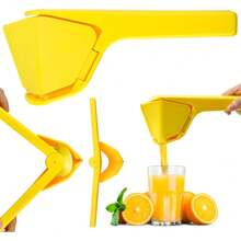 mhjExprimidor de limón Exprimidor Manual de Cítricos Exprimidor de Limón Plegable Exprime Sin Esfuerzo Hasta La última Gota de Jugo con Nuestra Mano Exprimidora de Limón Exprimidor Manual Yellowsleeping Bags - Amarillo - Ver 2