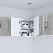 vidaXL Armadio da cucina Grigio cemento 57 x 57 x 40 cm Legno d'ingénierie - Grigio - Visualizzare 4