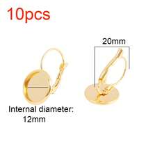 10pcs Stainless Steel Ear Hook Findings Earrings Clasps French Hook Welded Round Basin Earring For DIY Jewelry Making Supplies - 10 #Ear Hooks - View 12