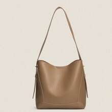 Multineos Comercial Shockproof PU Leather Laptop Bag PH 13 14 15 Inch Large Capacity / Notebook Case - Khaki - View 4