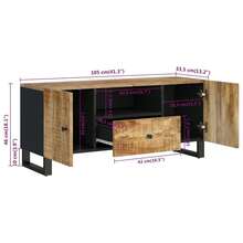 vidaXL Mueble TV 105x33,5x46 cm, mueble de madera y estructura de ingeniería - Marrón - Ver 9