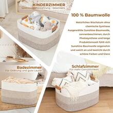 Danpinera Rectangle Blanket Storage Basket 50L Large Blanket Basket For Living Room Nursery Nin For Toys Large Woven Storage For Toy Organizing And Laundry 18.11 *14.17 *11.81 Gradient Brown