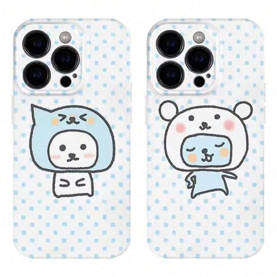Funda de Teléfono para Pareja Queer y Oso, Moda Linda, Funda de Teléfono para Chica de Estilo Lindo. Funda de Teléfono Súper Linda con Imagen de Dibujos Animados. Adecuado para iPhone 17/16/15/14/13/12/11/Air/Pro/ProMax y Galaxy S21/S22/S23/S24/S25 Plus Fe Ultra, patrones divertidos y originales ultra-populares, personajes lindos y originales, funda de teléfono de moda clásica. Funda Esencial Antigolpes, Antihuellas, Duradera, Funda Linda, Funda Súper Linda, Funda para Mujeres, Gran Opción de Regalo - 2 - Ver 1