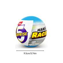 ZURU 5 Surprise Make-A-Racer Race Car Vehicle Themed Novelty Unboxing Toy Collectible Mini's (Random Style)