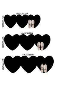 1pc Pink Triple Heart Decor Carpet, Plush Bedroom Decor For Valentine's Day, Small Rug, Carpet, Love Home Decor, Living Room Carpet, Bedroom Carpet, Living Room Home Decor, Outdoor Carpet, Washable Carpet - Pink - View 8