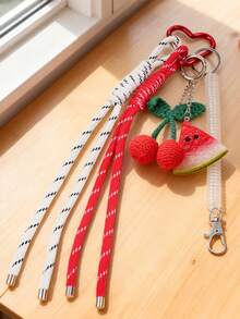 包包挂饰 樱桃可爱钥匙挂绳 - 彩色 - 查看 5