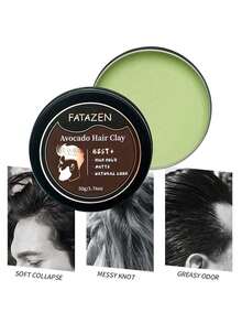 FATAZEN Avocado Beeswax Matte Glossy Strong Hold Hair Wax/Pomade For Men - Brown - View 7