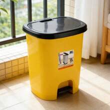 Thùng rác đạp chân nhiều kích cỡ - Thùng rác có nắp đậy dùng trong gia đình 7.5L/18L / Thùng đựng đồ nhà bếp, phòng tắm (Màu ngẫu nhiên) - Nhiều màu - Xem 4