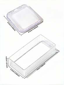 10个装透明盖收纳盒，适用于存放指甲油、手链、项链，也可作为珠宝展示盒使用，便携式抗氧化手链盒 - 彩色 - 查看 10