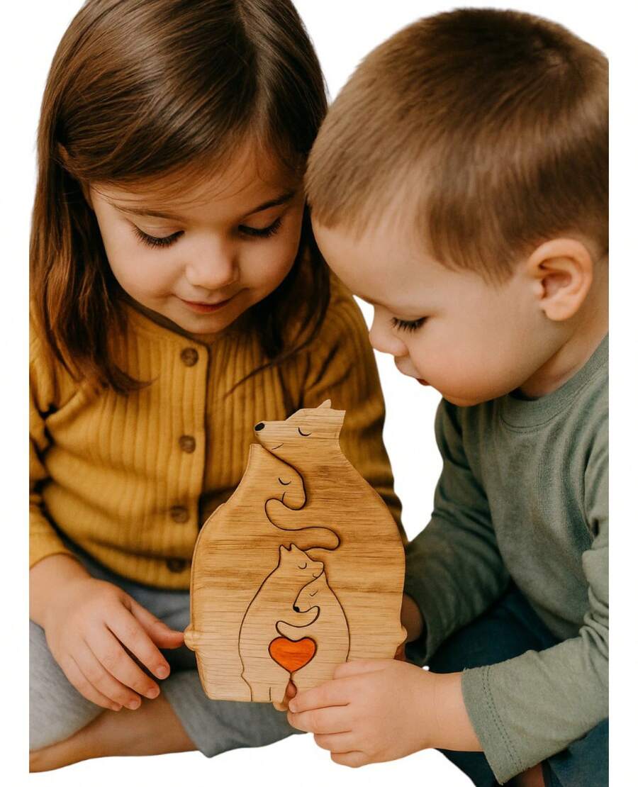 TendenciaRompecabezas Didáctico De Madera Familia Osos 15x11 CmCalidad premium - 1 - Ver 1