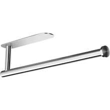 Stainless Steel Paper Towel Holder, Black And Silver, Wall-Mounted Design, Self-Adhesive Or Drilled Installation, Suitable For Various Scenarios In Kitchen, Bathroom, Pantry, And Refrigerator, Car Wash, Durable And Sturdy - 銀色 - 查看 2