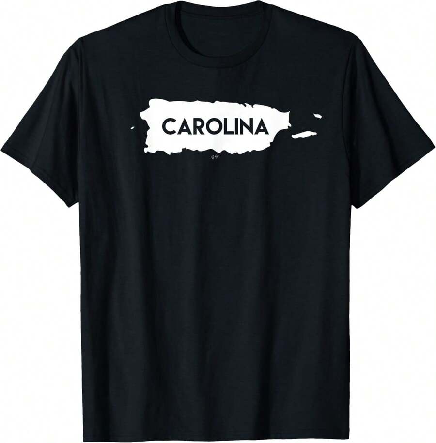 Carolina Puerto Rico Boricua Puerto Rican Day Parade T-Shirt - Negro - Ver 1