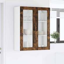 vidaXL Armadio da cucina con étagère Chêne fumé 80 x 31 x 100 cm - Castano - Visualizzare 4