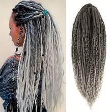 [Boho Chic Dreadlock Extensions] 15pcs Boho Chic Synthetic Dreadlock Extensions |   Double Ended Curly, Mixed Styles, Low Temperature Fiber, Women's Thin Wavy Hairpieces With Curly Ends - fr-16 - Xem 1