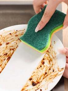 1/4/8 miếng khăn lau dày và bền, mềm mại và không làm trầy xước, dùng cho nhà bếp, phòng tắm, vệ sinh nhà cửa, thích hợp làm miếng bọt biển rửa chén, cọ nồi, thấm hút nước, phụ kiện nhà bếp, vật dụng vệ sinh. - Nhiều màu - Xem 3