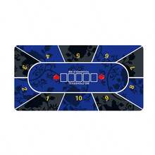 Texas Poker Matte, Poker Teppich, Premium Luxus tragbare Poker Tischdecke, wasserdichter Poker Stoff - Hochtemperatur-Hitzedruck Poker Teppich, geräuschreduzierend, rutschfest, fleckresistent, Weihnachtsgeschenk