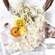 Assorted Dried Flowers Set - Multi-Purpose Preserved Floral, Suitable For DIY Crafts, Photo Frame Decor, Wreaths, Boutonnieres, Wedding Accessories And Home Decor - No Electricity Needed, No Feathers, Perfect For Christmas, Halloween, Easter And Thanksgiving - Multicolor - View 11