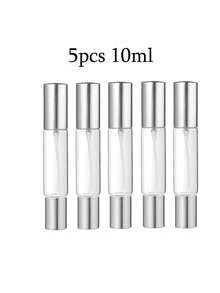 1/3/5pcs Double-Ended Dual-Use Perfume Spray Bottles, Cosmetics Pure Dew Bottles, Essential Oil Roller-On Bottles, Glass Packaging Bottles, Diy Packaging Bottles, Travel Portable 10ml Perfume Packaging Tool, Birthday Gifts For Family Or Friends, Holiday Gifts - Multicolor - View 11