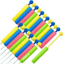 20 PCS Pistolas de Agua, Pistolas de Juguetes Niños, Pistolas de Agua de Espuma, Ideal para Juguetes de Exterior para Fiestas en la Piscina, el Patio y la Playa,37643513 - Multicolor - Ver 1