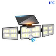 1pc/2pcs Solar Powered Panel With 122 LED Lights, Provides Bright White Outdoor Lighting. It Has 3 Mode Switches And IP65 Waterproof Rating. Suitable For Lighting From Dusk To Dawn, As Well As Halloween, Christmas, Corridor Lighting And More. - White Light - View 12