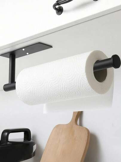 1 adet Paslanmaz Çelik Mutfak Kağıt Havlu Tutucu, Duvara Monte Edilebilir, Kağıt Havlu Rafı, Kendinden Yapışkanlı Dolap Altı Saklama Rafı, Mutfak Düzenleyici, Hem Yapışkanlı Hem de Vidalı Montaj Yöntemleri Sunar.