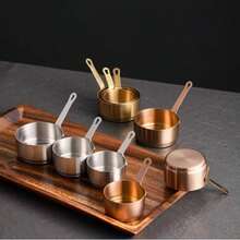 一套SUS304不锈钢带柄酱汁杯，商用级蘸酱碗，餐厅调味杯，牛排酱汁杯，创意番茄酱杯 - 彩色 - 查看 10