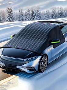 Fit For All Vehicles - Durable Oxford Fabric Windshield Cover With UV Protection & Snow Shield, Easy Install & Durable For Winter Driving, Snowy Road Safety, Flexible Design, Highquality Material,Car Windshield Snow Cover - Nhiều màu - Xem 7