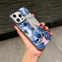 Disney.What Stitch Patterned Phone Case Featuring A Playful Character Design. Compatible With IPhone 17, 16, 15, 14, 13, 12, And 11 Pro Models. Made Of Durable TPU With Shockproof Protection. Ideal Gift For Family, Friends, Birthdays, Holidays, And Special Occasions. - 黑色 - 查看 5