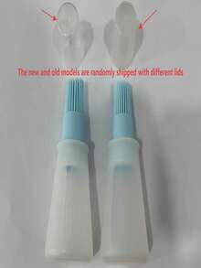 1pc Silicone Oil Brush With Oil Bottle, Heat-Resistant Bristles, Suitable For Air Fryer, Pancake, Baking And Grilling