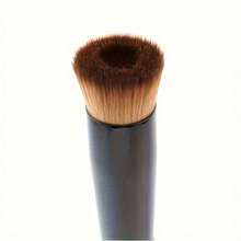 1 Piece Black Makeup Brush, The Primer Brush Whose Bristles Fit The Details, Suitable For Concealer, Isolation, Liquid Foundation, Soft And Comfortable Facial Makeup Tools - màu đen - Xem 1