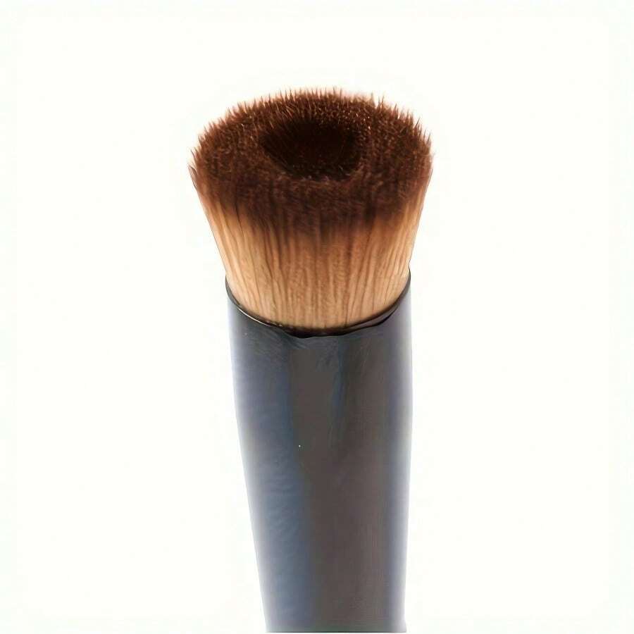 1 Piece Black Makeup Brush, The Primer Brush Whose Bristles Fit The Details, Suitable For Concealer, Isolation, Liquid Foundation, Soft And Comfortable Facial Makeup Tools - màu đen - Xem 1