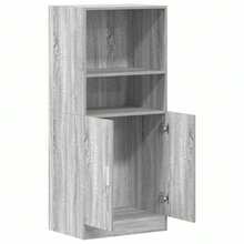 vidaXL Armário de cozinha sonoma cinzento 57x41,5x131,5 cm bois ingénierie - Cinza - Ver 5