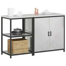 vidaXL Conjunto de cozinha 2 pcs Argenté Acier galvanizado - Prata - Ver 3
