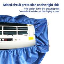 加厚空调清洁罩，带水袋，适用于1.5匹壁挂式空调，空调清洁工具 - 藍色 - 查看 8